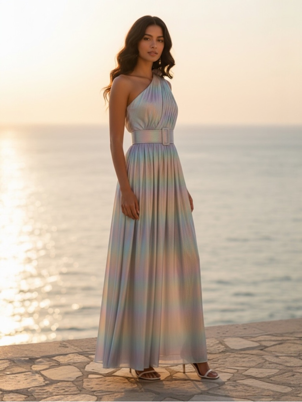 NWT Retrofete Andrea Ombré Lame Gown Size S $635